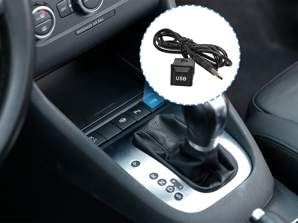 USB Buchse Nachrüstung für VW Golf 6, GTI, R, MK5, Jetta, Scirocco