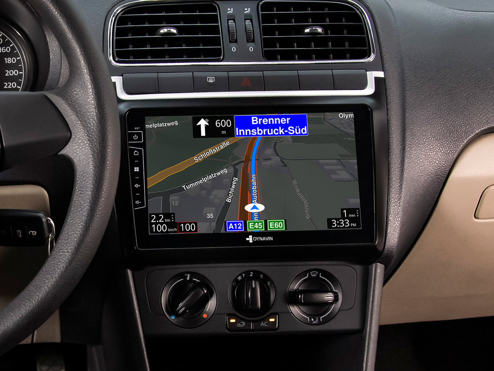9-Zoll Android Navigationssystem D8-69L Premium Flex für VW Polo 6R  2009-2014 – Dynavin