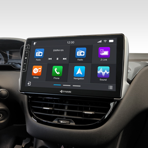 10,1-Zoll Android Navigationssystem D8-PG208 Premium Flex für Peugeot 208 / 2008 2012-2018