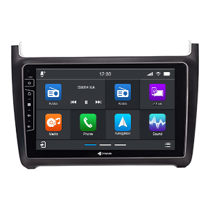 9-Zoll Android Navigationssystem D8-69H Premium Flex für VW Polo 2014-2017