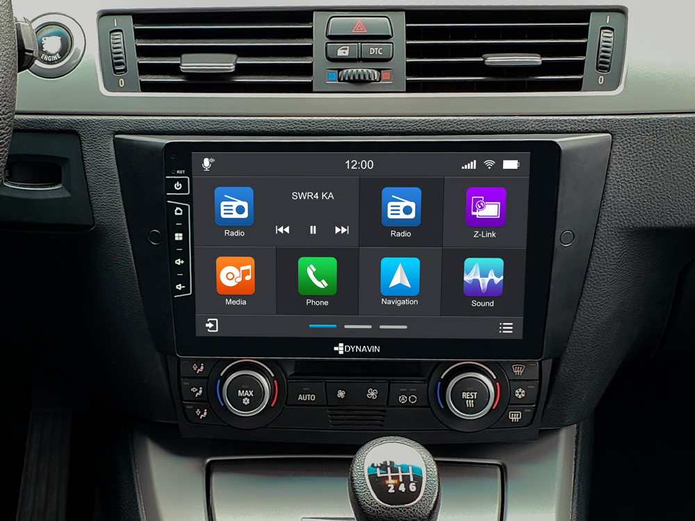 Cadre d'autoradio Android pour BMW Série 3, E90, E91, E92, E93