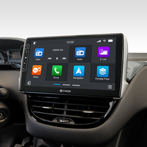 10,1-Zoll Android Navigationssystem D9-PG208 Premium Flex für Peugeot 208 / 2008 2012-2018