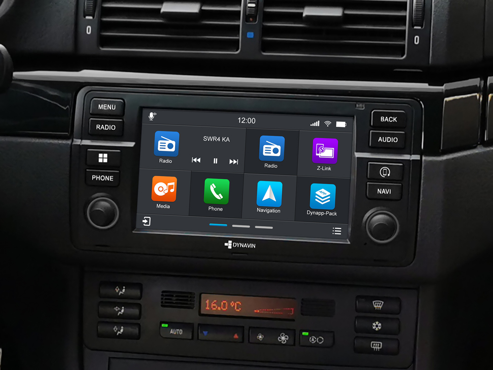Autoradio Android 7 pouces D9-E46 Premium Flex pour Série 3 BMW ...