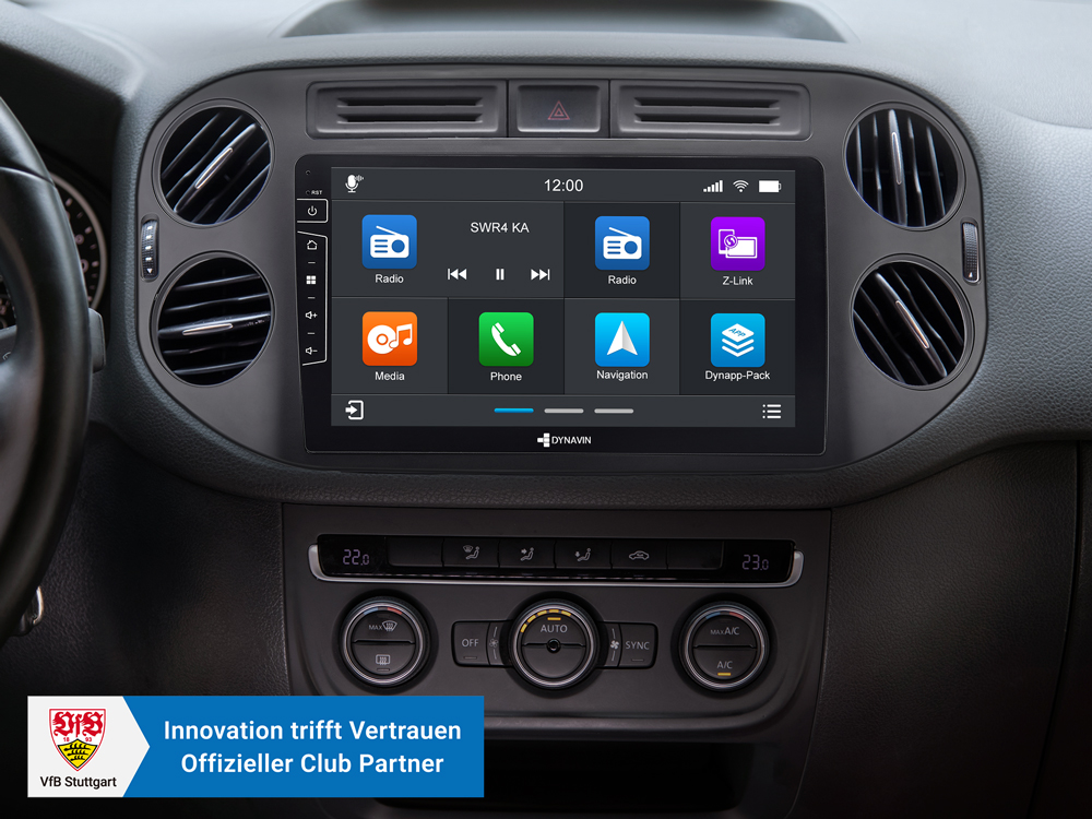Autoradio Android 9" Pour VW Tiguan 2006-2016 - Carplay/Android Auto Sans Fil, 4+64Go, écran IPS 1280x720, GPS, Caméra De Recul